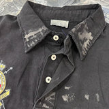 Embroidered patchwork shirt