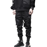 men side pocket cargo harem pants elastic waist trouser streetwear hip hop loose fit ankle drawstring military sweatpant jogger unique joggers style 2765