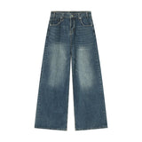 mens vintage blue baggy jeans male black loose straight denim pants y2k casual jeans trousers urban skinny jeans