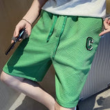 2023 Spring Men's Shorts Korean Fashion Black Shorts Harajuku High Street Men's Clothing White Gym Shorts Men Sweatpants New