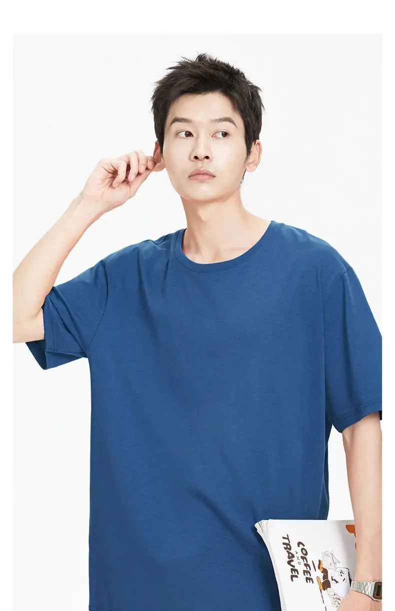 Sadcore Melting smiley – Cotton Black Short Sleeved Mens Summer New New Chinese Style