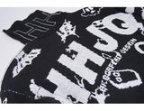 mens turtleneck knitted sweater fashion hip hop harajuku letter sweater retro vintage jumpers casual cotton pullovers sweaters streetwear fashion hoodie, aesthetic street look hoodie, Y2K vintage urban hoodie