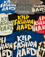 Trapwear Graphic tee – Harajuku Hip Hop Retro Letter Cross Print Oversized Short Sl