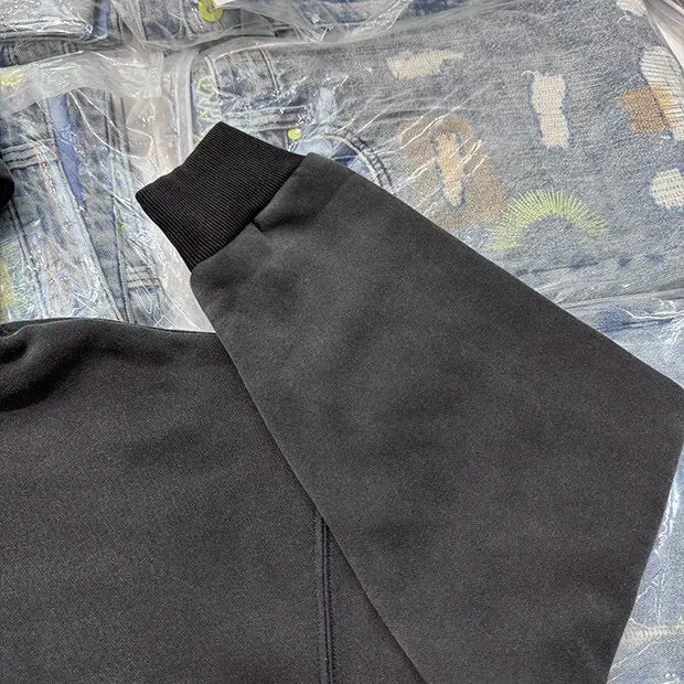 Oversized Y2K hoodie with reflective techwear accents