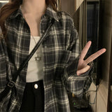 Original Early Autumn Sweet Striped Polo Collar Long Sleeved Shirt For