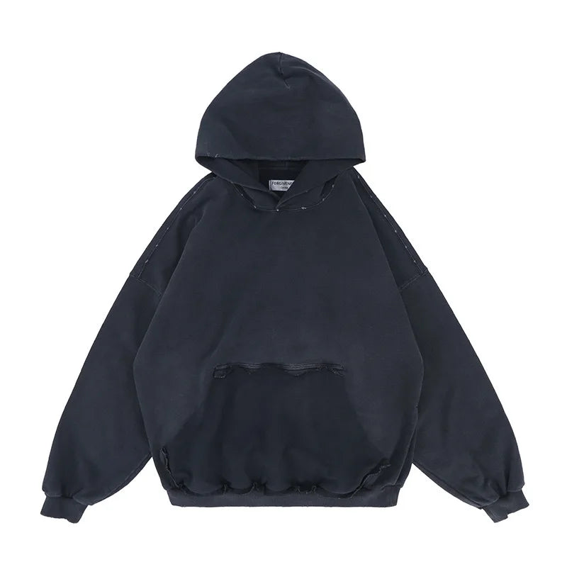 Cyber ninja hoodie with LED techwear details
