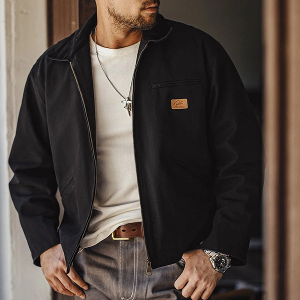 zip-up streetwear coat, 2025 outerwear trend, men's streetwear fashion, oversized urban jacket, high quality cold-weather coa