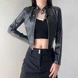 Zip-up hooded puffer vintage parka oversized