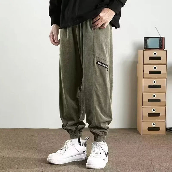 autumn mens japanese streetwear corduroy trousers y2k vintage baggy joggers pants 2024 new casual hip hop cargo sweatpants casual joggers