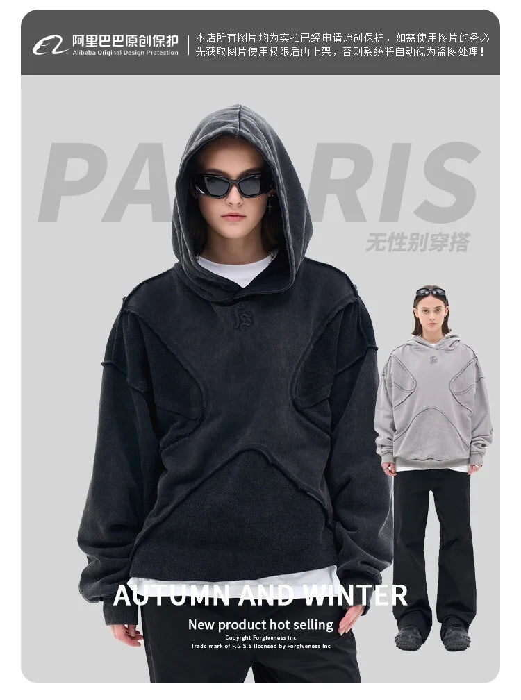 Reverse Design Process Solid Color Hoodie | Viral Graphic Hoodie Drop