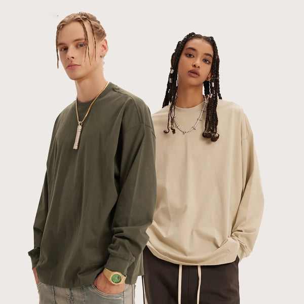 Anime Aesthetic Tee – Rainbowtouches Simple Mens Long T Shirt Unisex Vintage Overs – Modern Streetwear for Everyone