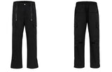 fashion zipper open waist pants with side pockets cargo pants trousers streetwear hip hop military casual pants joggers men unique joggers style 981