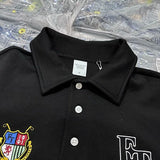 Polo shirt with lapel collar