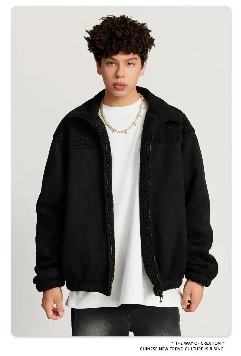Checkered Varsity Bomber Coat Statement Piece