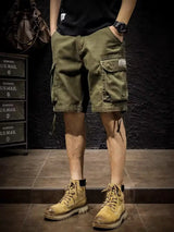 Man Cargo Shorts 2024 Summer Men's Fashion Cotton Casual Loose Japanese Korea Hip Hop y2k shorts Streetwear Multipocket Shorts