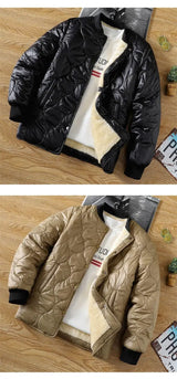 American winter new men and women street trend personalized thick jacket couple simple loose retro casual top harajuku y2k