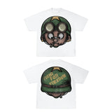 sadcore glitch manga shirt with shadow flames and blur panels