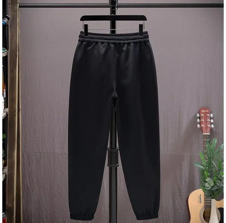 mens joggers casual pants korean sweatpants workout running gym fitness khaki sports trousers men clothing digital printing unique joggers style 4151