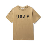 Y2k Oversized shirt – Amekaji Vintage Printed T Shirt Men 2023 Spring Summer New M