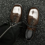 Commute Business Casual Derby Shoes Men Women Streetwear Fashion Hip Hop PU Leather Shoes Couple Shoe