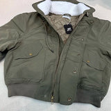 2024AW new cotton dress solid color hooded multi-pocket jacket