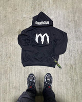2024 Y2K Street Fashion Loose Hoodie Retro Letter Embroidery Oversized