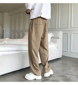2023 summer new fashion straight trousers mens casual pants thin section wide leg pants boutique clothing simple style unique default style 3719