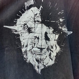 Cyberpunk Graphic Tee – Ox Head Lion Face Printing Saint T Shirt Men Woman High Qual – Urban Streetwear for Men & Women