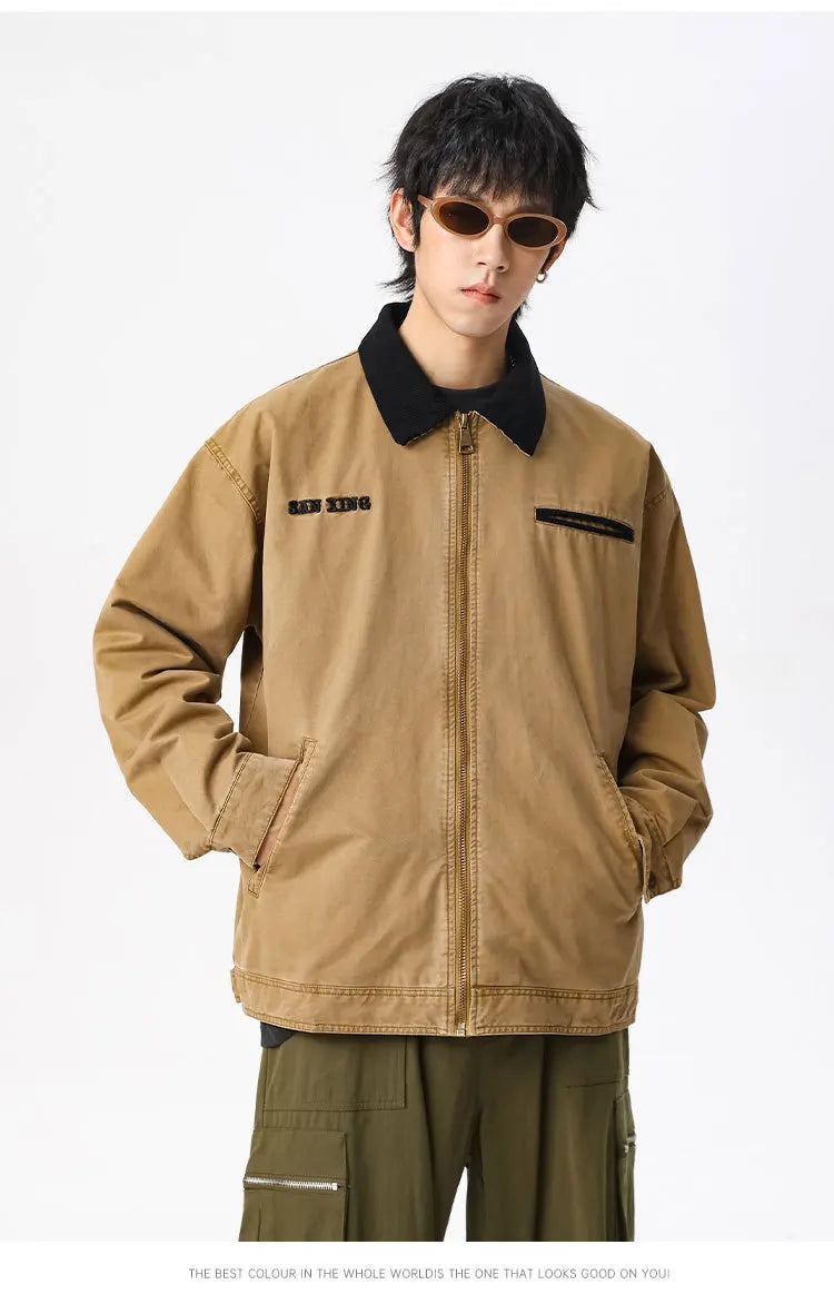 leather varsity coat, fall fit essential - oversized graphic apparel for edgy looks
