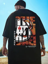 Y2k Barcode glitch – Hip Hop Panda Graphic Printed T Shirt For Men Summer Casual