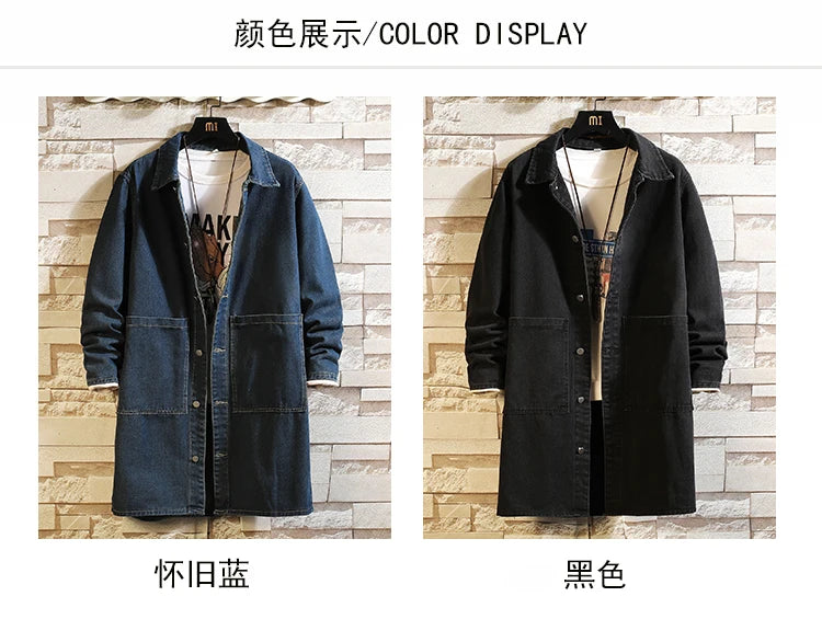 fashion men-long-jean-jacket-winter-men-women-trend-big-pockets-turn-down-collar-trenchcoat-outerwear-fashion-black-loose-denim-coats essential oversized casual streetwear premium design everyday material print a105ea hip high hop urban wear graphic style image unisex - style quality fit streetwear design ID b8a3f