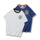 Gothic Vintage print – Summer T Shirt Mens Casual Cotton Navy Academy Letter Printi