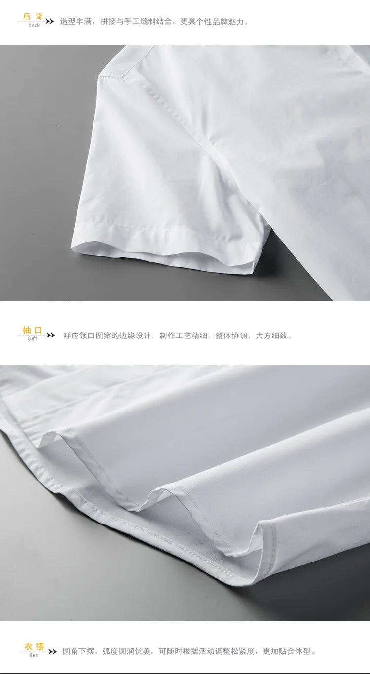 New 2022 Men Classic NEIL BARRETT thunderbolt Cotton Casual Shirts Shirt high quality Pocket Short sleeves S 3XL #A602