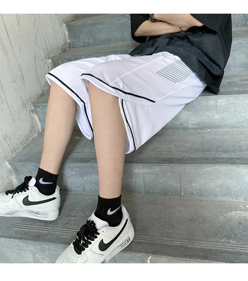 2023 summer new fashion shorts men loose pants shorts korean version all match casual sports pants men boutique clothing unique shorts style 3780