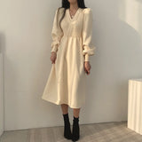 Winter Dress Long Elegant Splicing Stripes Y2k Knitted Dress Women Koean Fashion Long Sleeve Dresses Female Club Party Vestidos