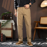 men american retro handsome loose casual business pure cotton pants japanese amikaji fashion straight cargo pant trouser unique cargo style 2520