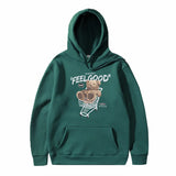 2022 Men Hip Hop Hoodie Sweatshirt Streetwear Bear Letter Shopping Car