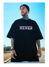 Gothic Aesthetic drop – High Street Letter Never Printed Male T Shirt Summer Cotton