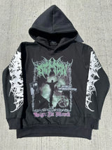 Y2K Womens Clothing Sweatshirt Pullover Print Dark High Street Oversiz