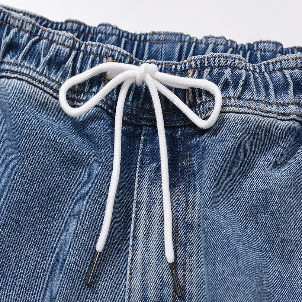 frog drift fashion street style best quality loose simple casual clothing streetwear drawstring pants jeans shorts for men women urban skinny jeans