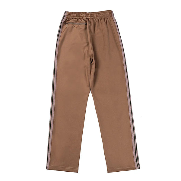 good quality brown motion casual pants men woman lovers trend side edge weaving embroidery drawstring loose trousers relaxed fit trousers