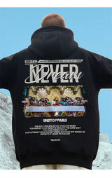 Autumn Jesus Oil Painting Graphic Print Hoodies Men Oversized Fleece Hoodie