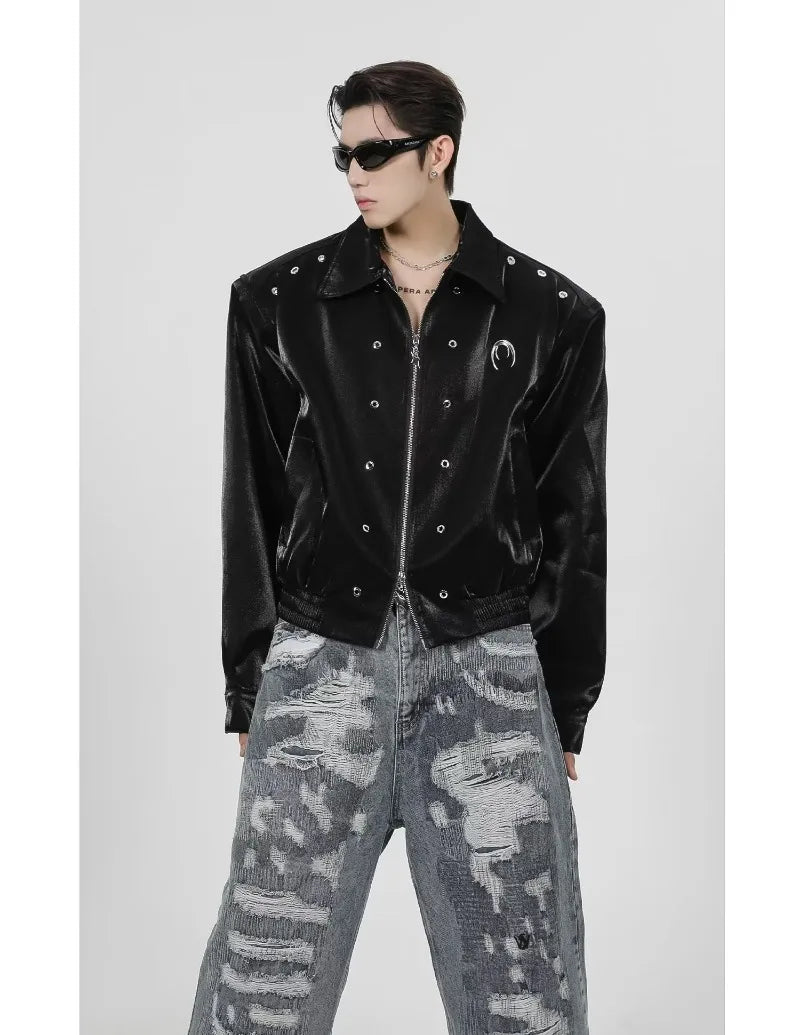 minimalist streetwear jacket, bold fashion piece, aesthetic