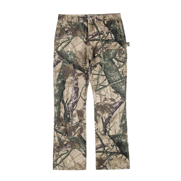 high street leaf camouflage logging pants for men straight patchwork baggy jeans cargos y2k pantalones hombre oversized trousers multi-pocket cargos