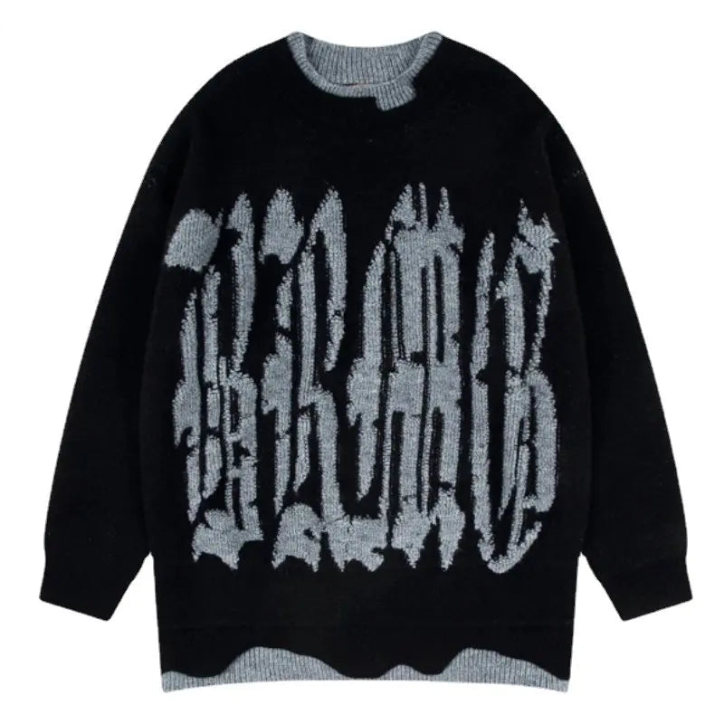 mens sweater fashion patchwork fake two pieces streetwear hip hop knitted sweaters pullover casual cotton sweater unisex clothes - oversized streetwear hoodie, urban fashion pullover, graphic printed hoodie for men and women