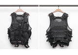hip hop sleeveless vests mesh adjustment cargo waistcoat with pockets zipper military jacket streetwear tactical vest sweatsh - variant style 3f73b4 for streetwear fashion