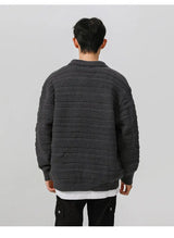 grunge winter jacket, layered citywear - trendy urban streetwear fashion for men and women