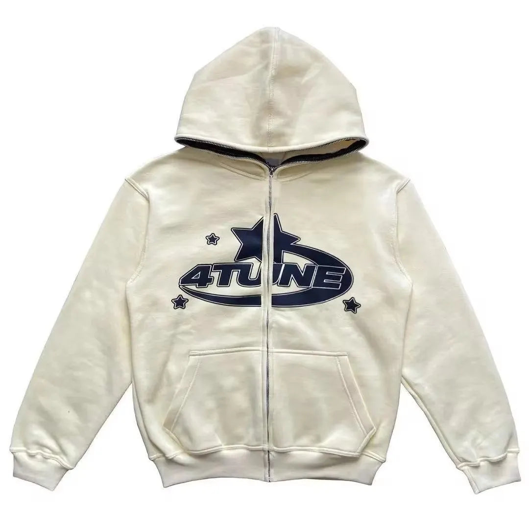 Y2K Autumn Winter Female Hoodie Letter Long Sleeve Sweatshirts Gothic