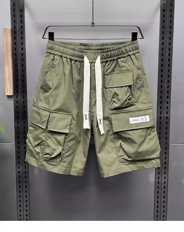 Men's Shorts Multi-Pocket Fashion Overalls Shorts Quick Dry Outdoor Casual Fitness Loose Harajuku Streetwear High Quality Shorts