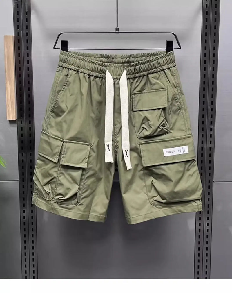 Men's Shorts Multi-Pocket Fashion Overalls Shorts Quick Dry Outdoor Casual Fitness Loose Harajuku Streetwear High Quality Shorts